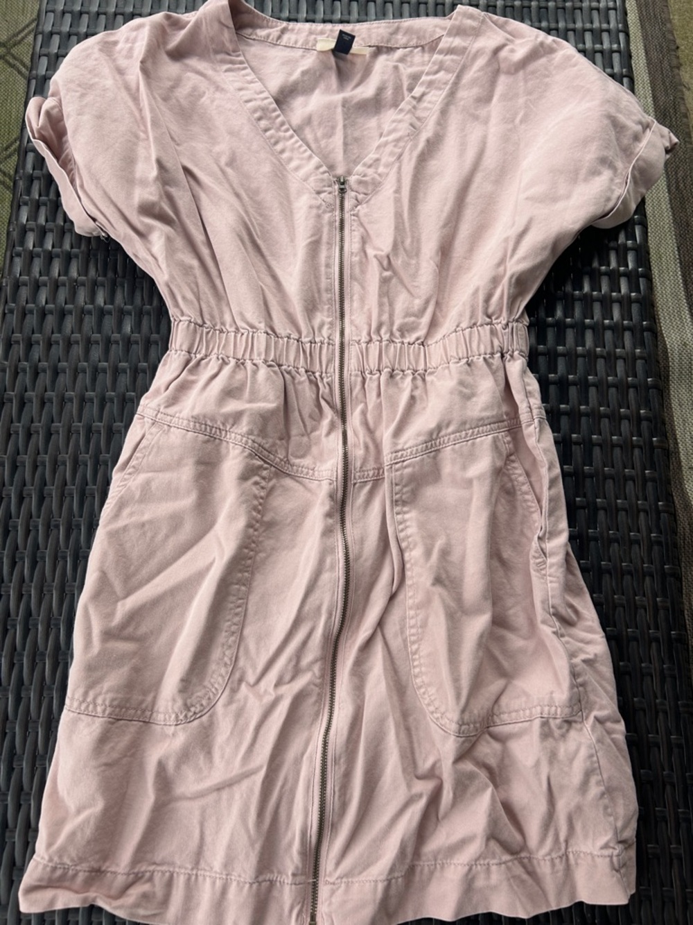 Universal Thread Blush Pink Zip-Front Mini Dress